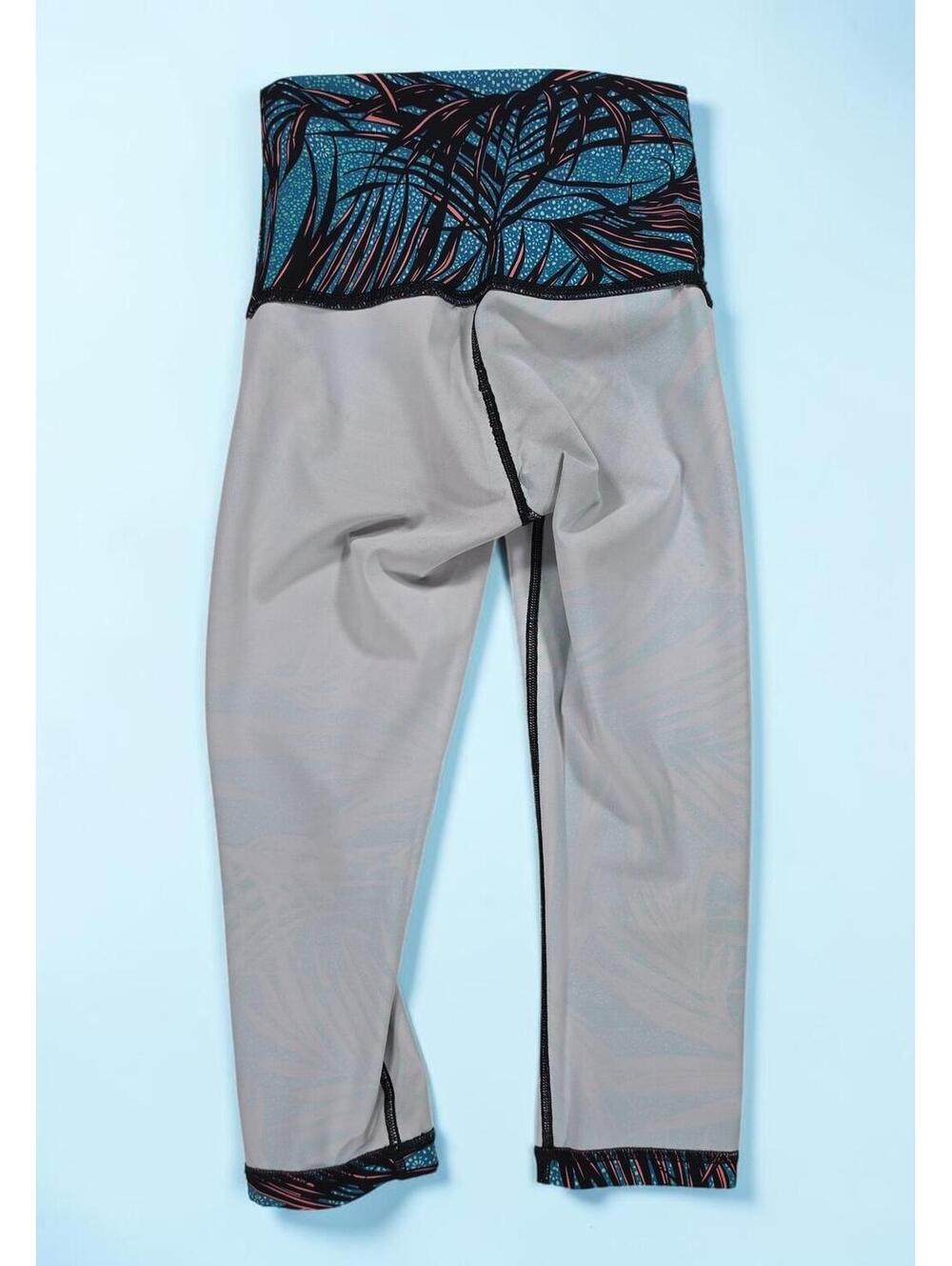 Lululemon High Rise Crop Geometric Botanical Palm Print Yoga Pants Extra Small - Picture 9 of 9